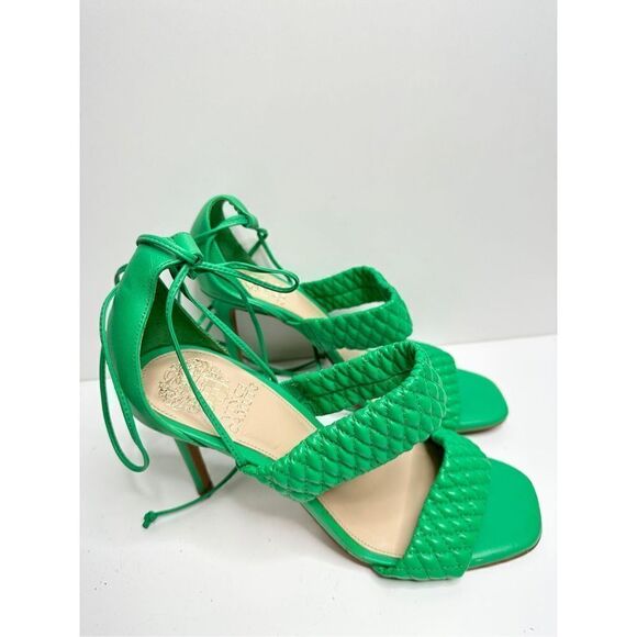 Vince Camuto Sandals Womens Size 9 Green Antilique Strappy Heels - Picture 2 of 9